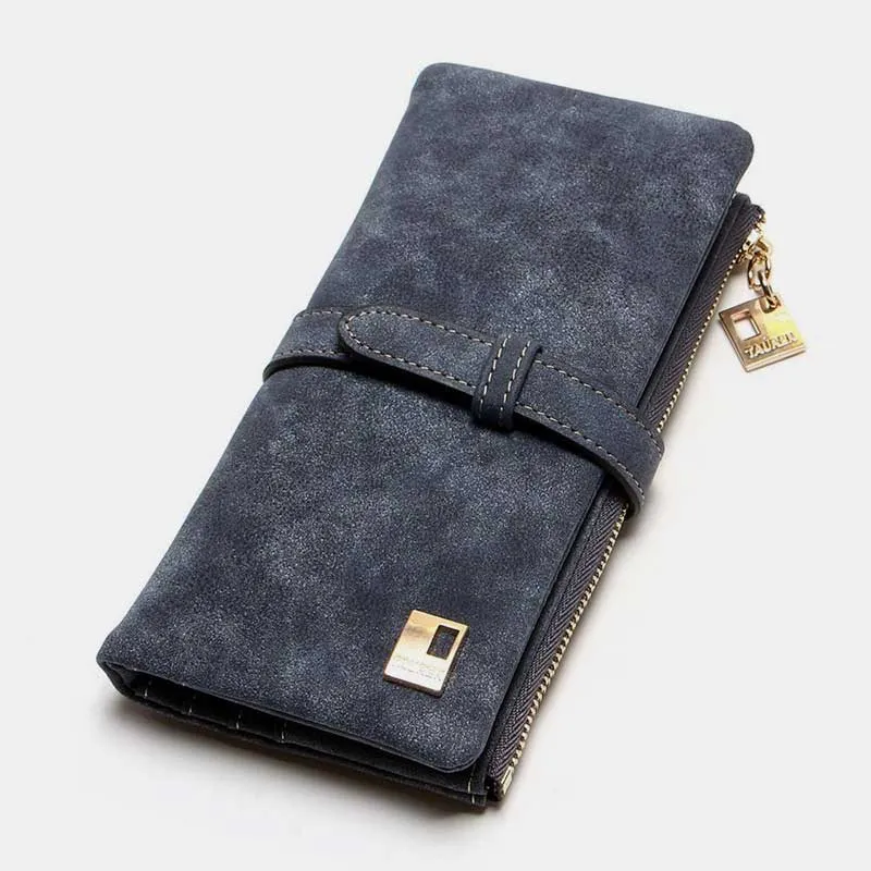 【product-image-alt】-【GROUP A】Lightweight Vintage LargeCapacity Long Wallet-Handmade leather bags,Wallet